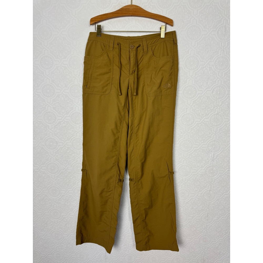 The North Face Convertible Hiking size 4 Pants Brown Roll Up Capri Nylon Track